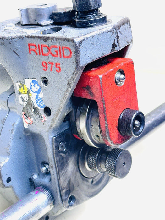 RIDGID 975 Roll Groover  1-1/4" To 6" Fits Ridgid 300 Threader Nice Shape #3