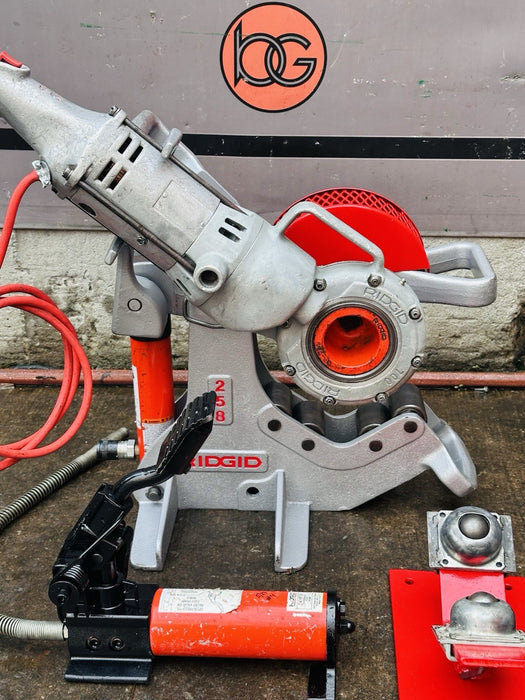 Ridgid 258 Power Pipe Cutter 2-1/2-8” w/ Hyd Pump + Rigid 700 Threader 5/29 #1