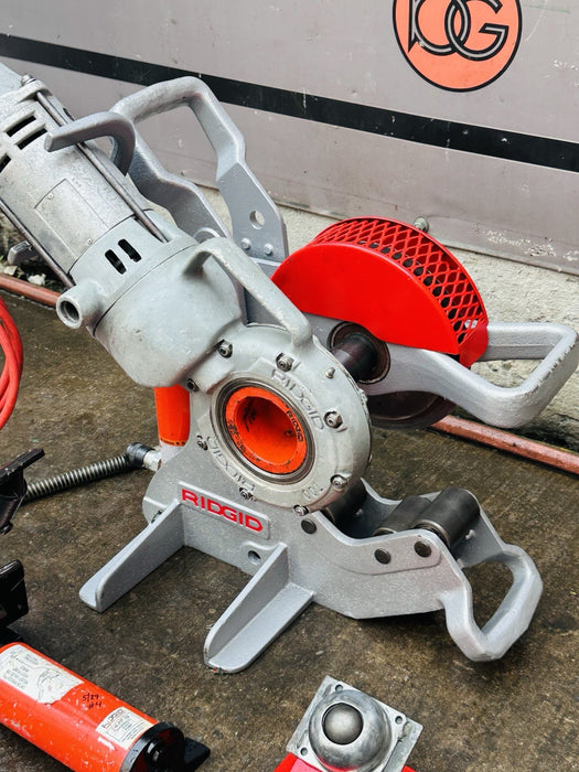Ridgid 258 Power Pipe Cutter 2-1/2-8” w/ Hyd Pump + Rigid 700 Threader 5/29 #1