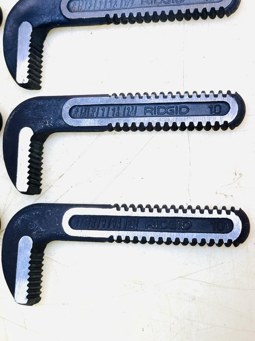 10 PCs Ridgid 10" Pipe Wrench Upper Jaw Replacement Steel Made in USA