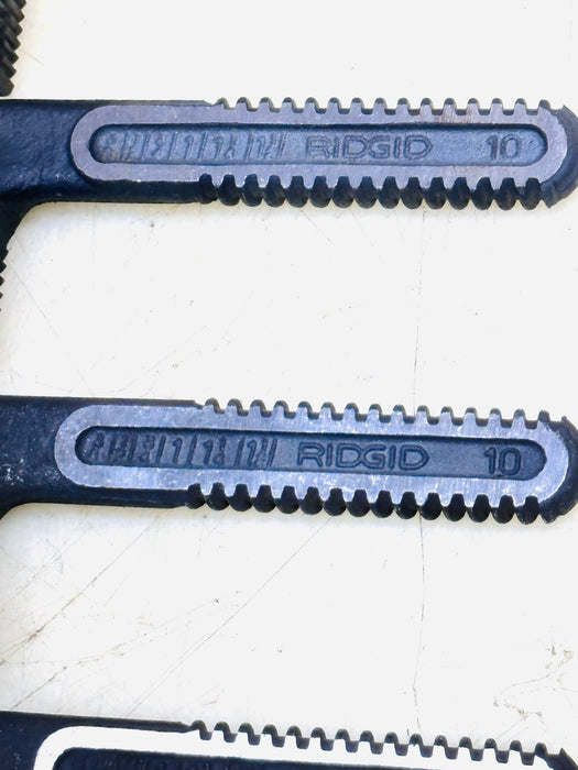 10 PCs Ridgid 10" Pipe Wrench Upper Jaw Replacement Steel Made in USA
