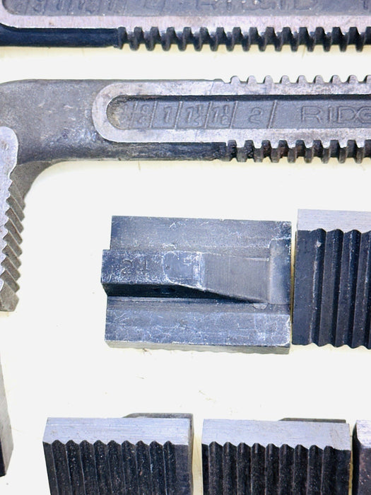 Lot Of Genuine Ridgid Jaw Hook , Heel Jaw, Pins Etc For 24, 12, 10, Pipe Wrench