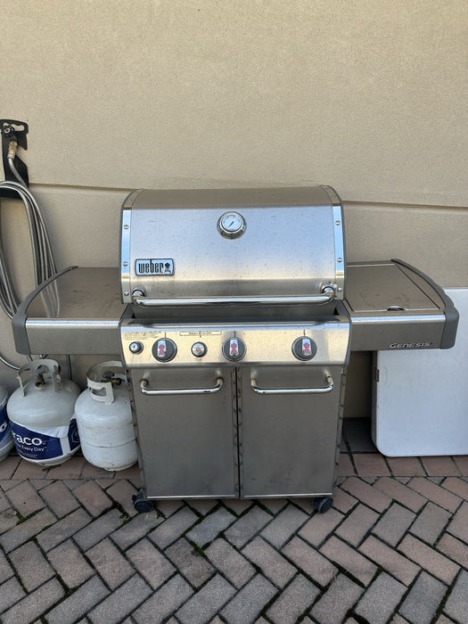Weber S330 Genesis Grill 4 Burner - Side Burner  Stainless Steel Propane