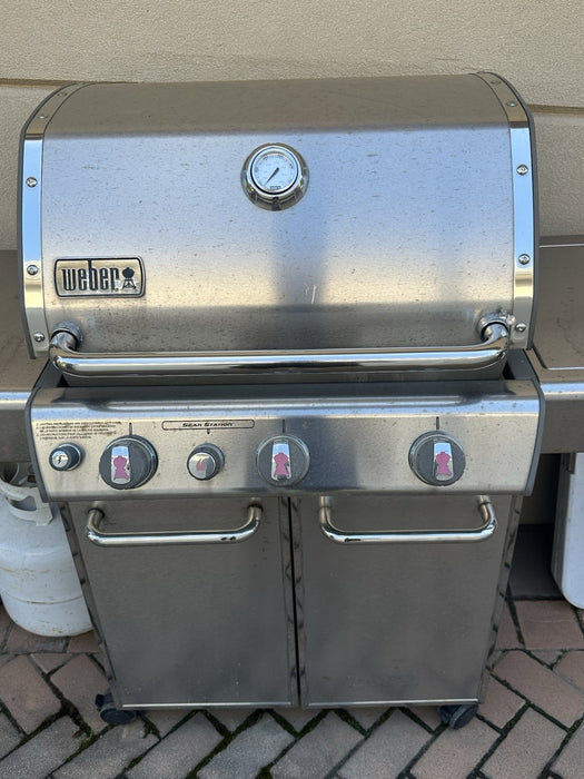 Weber S330 Genesis Grill 4 Burner - Side Burner  Stainless Steel Propane