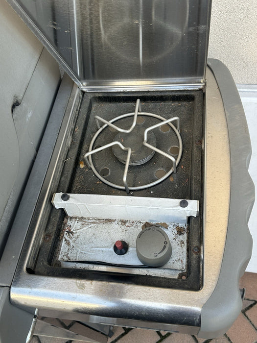 Weber S330 Genesis Grill 4 Burner - Side Burner  Stainless Steel Propane