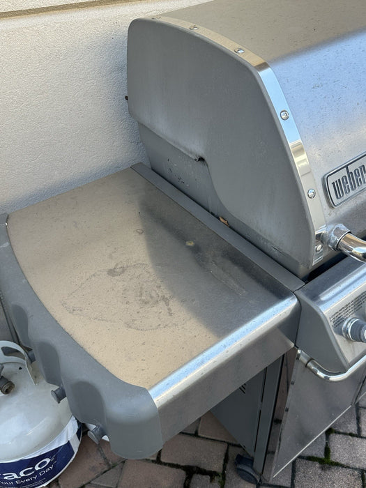 Weber S330 Genesis Grill 4 Burner - Side Burner  Stainless Steel Propane