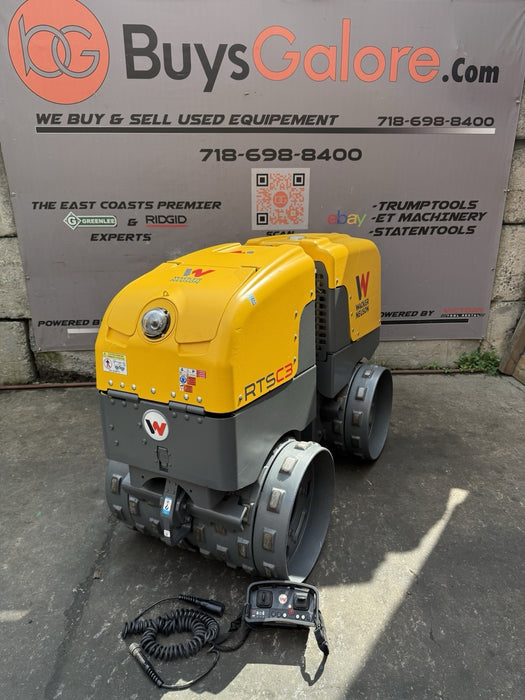 2019 Wacker Neuson RTSC3 Remote Controlled Trench Compactor Roller 665 Hours