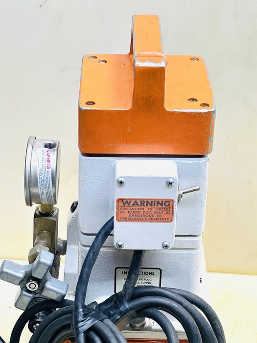 T&B Thomas & Betts Electric Hydraulic Pump, 10,000 PSI MODEL-13600 Tested!!!