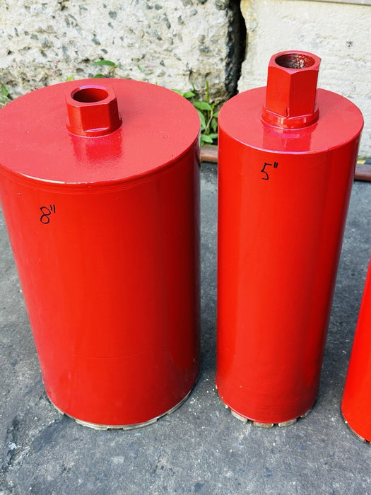Core Bore B&D Core Drill Rig W/ 5 Bits 2”, 3”, 4”, 5”, 8” Heavy Duty Works Great bg9