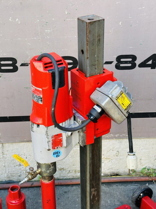 Core Bore B&D Core Drill Rig W/ 5 Bits 2”, 3”, 4”, 5”, 8” Heavy Duty Works Great bg9