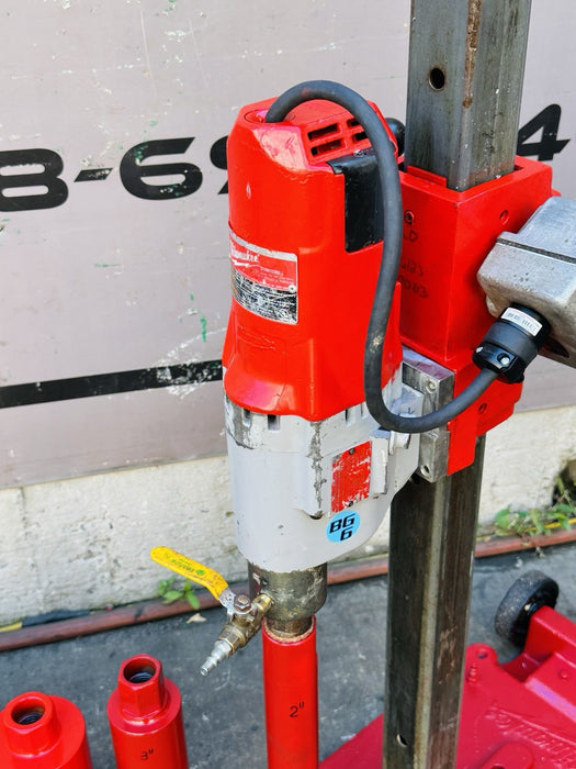 Core Bore B&D Core Drill Rig W/ 5 Bits 2”, 3”, 4”, 5”, 8” Heavy Duty Works Great bg9