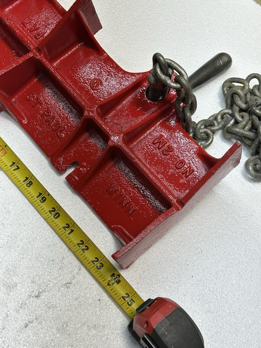 JEWEL # 2M STRAIGHT PIPE WELDING VISE  8" - 16" CAPACITY 24” Vise  #3