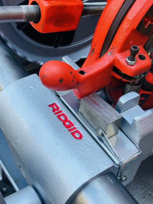Ridgid 1224 Pipe Threader Threading Machine 1/2” to 4” Threader Complete WOW✅🔥 bg465