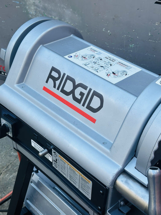 Ridgid 1224 Pipe Threader Threading Machine 1/2” to 4” Threader Complete WOW✅🔥 bg465