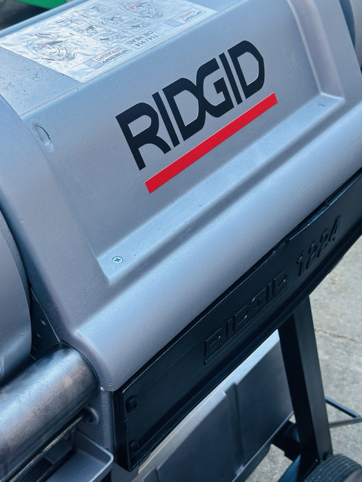Ridgid 1224 Pipe Threader Threading Machine 1/2” to 4” Threader Complete WOW✅🔥 bg465