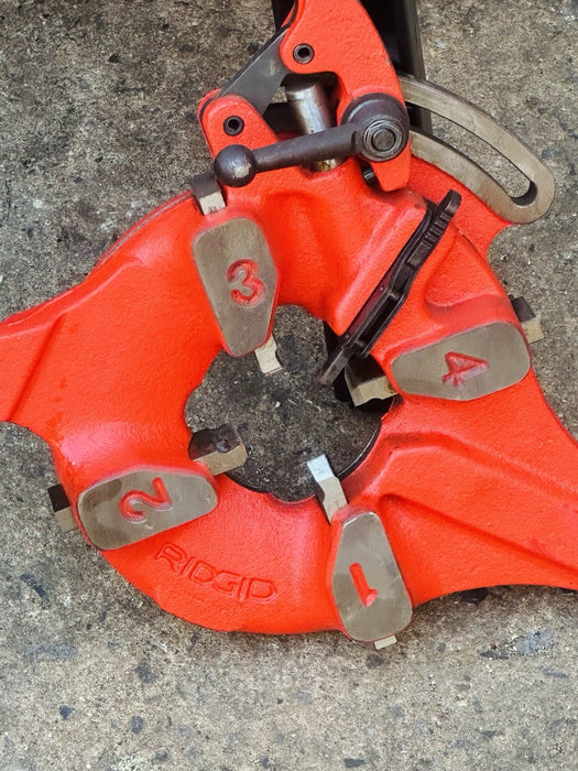 Ridgid 1224 Pipe Threader Threading Machine 1/2” to 4” Threader Complete WOW✅🔥 bg465