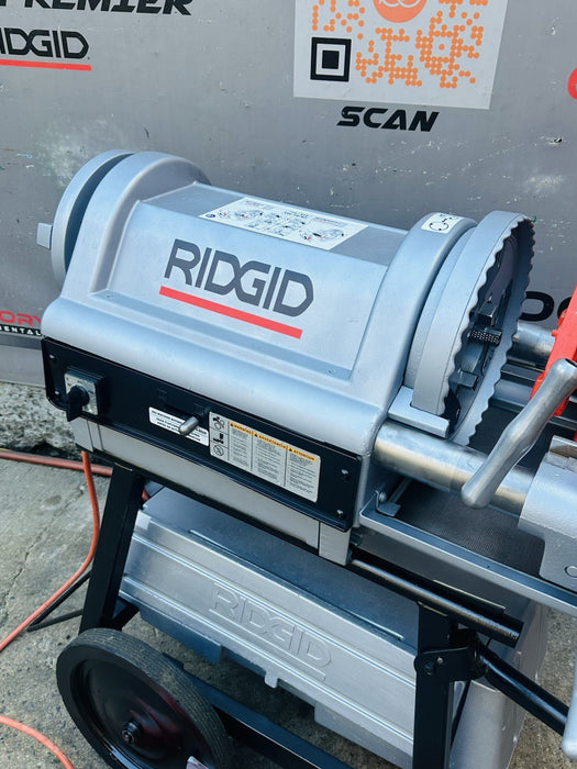 Ridgid 1224 Pipe Threader Threading Machine 1/2” to 4” Threader Complete WOW✅🔥 bg465
