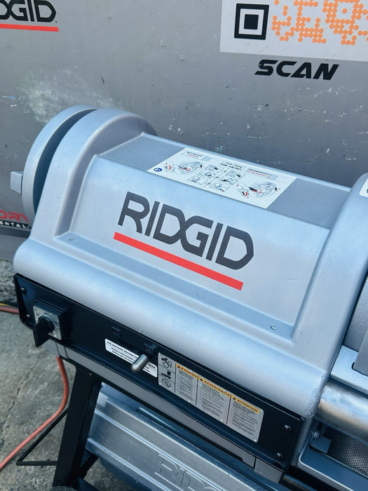 Ridgid 1224 Pipe Threader Threading Machine 1/2” to 4” Threader Complete WOW✅🔥 bg465