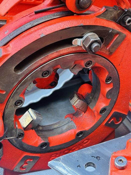 Ridgid 1224 Pipe Threader Threading Machine 1/2” to 4” Threader Complete WOW✅🔥 bg465