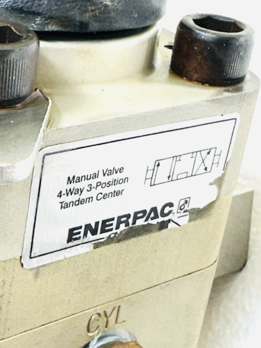 Enerpac Remote Mounted Directional Control Valve 4-Way 3-Position Manifold More
