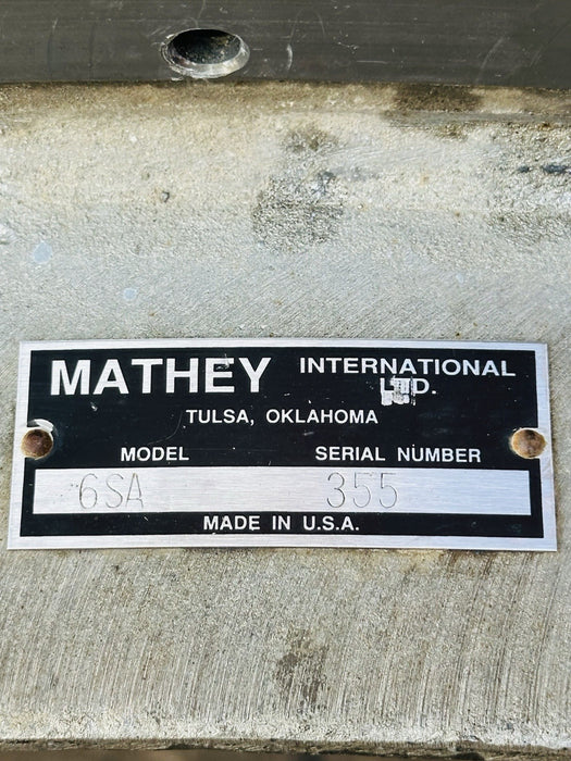 Mathey Dearman Pipe Beveling Machine 6SA 30 - 36" Cutting Welding Beveler