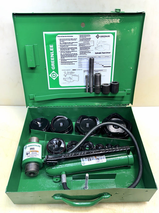 Greenlee 7310SB Slug Buster KO Knockout Punch Set 1/2" - 4" , 767 Pump, Case BG1