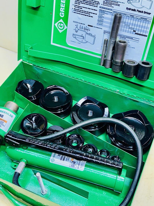 Greenlee 7310SB Slug Buster KO Knockout Punch Set 1/2" - 4" , 767 Pump, Case BG1