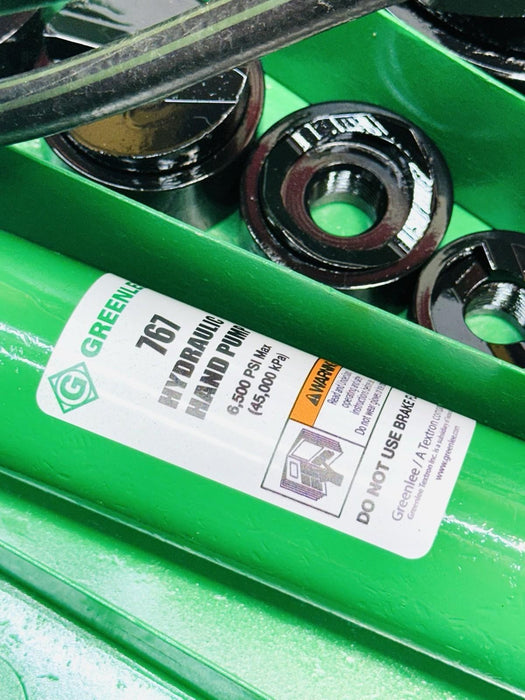 Greenlee 7310SB Slug Buster KO Knockout Punch Set 1/2" - 4" , 767 Pump, Case BG1