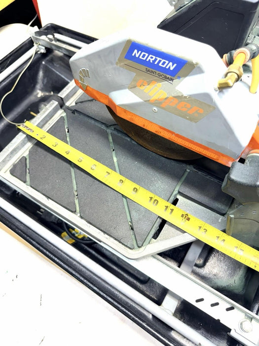 Norton Clipper CTC705 Electric Masonry Tile Brick  Saw 7" Wet Saw w/ Pan