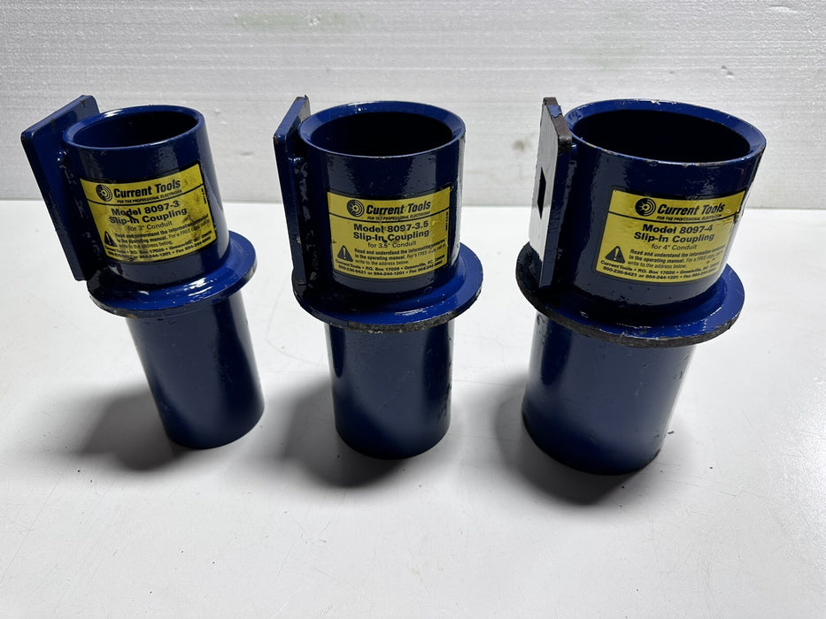 Current Tools Cable Puller  Tugger Coupling Adaptors 3” , 3 1/2”,  4”
