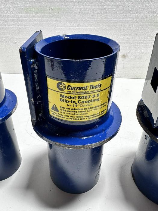Current Tools Cable Puller  Tugger Coupling Adaptors 3” , 3 1/2”,  4”