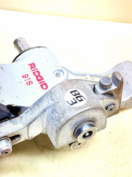 RIDGID 916 Manual Roll Groover For 1-1/4" to 6" Pipe Works Good! BG3