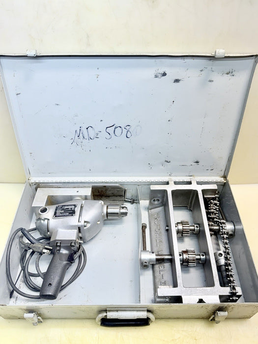 TRIPLE R SPECIALTY TRU-DRILL II B&D  Motor Hole Saw Tool With Chain Vice