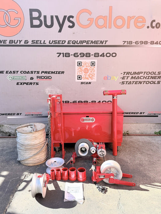 ENSLEY GREENLEE 8000 LBS HEAVY DUTY 2-SPEED CABLE PULLER 440-84 + ACCESSORIES NW