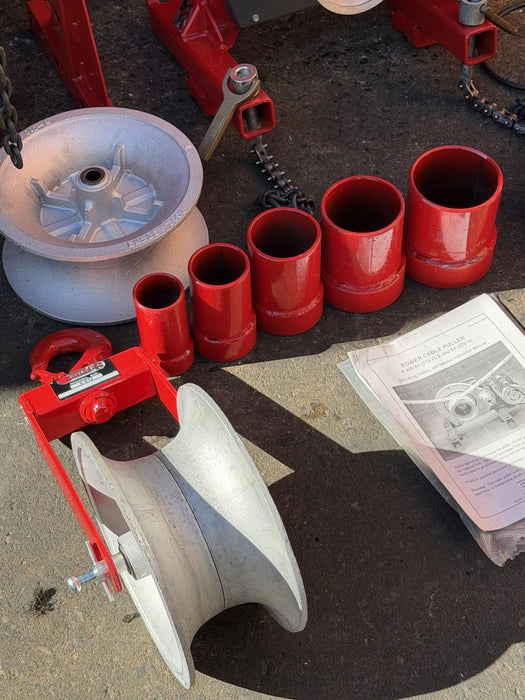 ENSLEY GREENLEE 8000 LBS HEAVY DUTY 2-SPEED CABLE PULLER 440-84 + ACCESSORIES NW