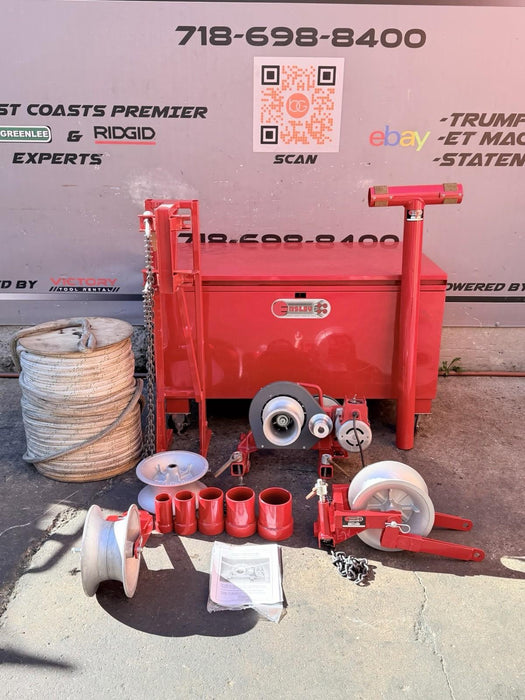 ENSLEY GREENLEE 8000 LBS HEAVY DUTY 2-SPEED CABLE PULLER 440-84 + ACCESSORIES NW