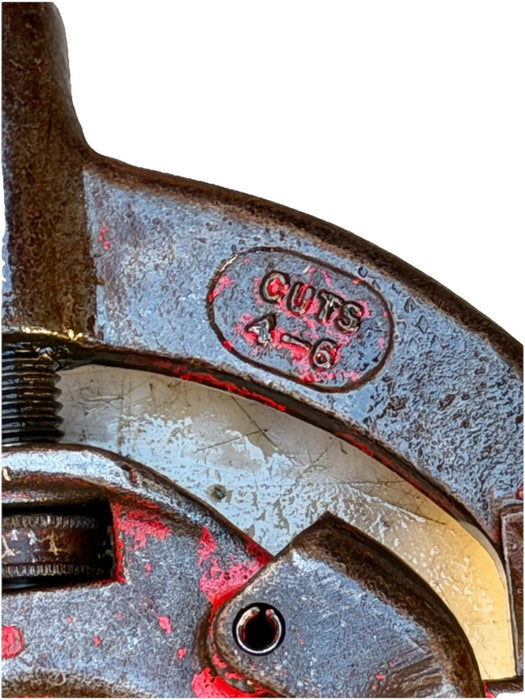 REED Tools USA H6 Hinged Pipe Cutter, 4-6” Pipe Capacity Heavy Steel #14