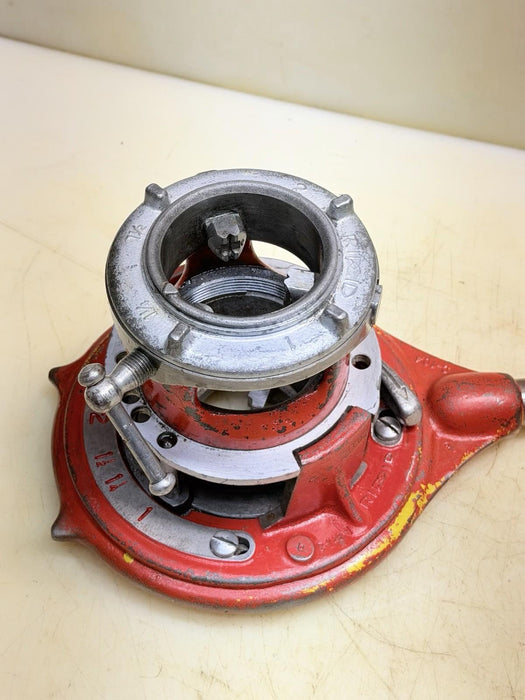 RIDGID TOOLS 65-R ADJUSTABLE MANUAL PIPE THREADER, 1" to 2" CAPACITY Nice #13
