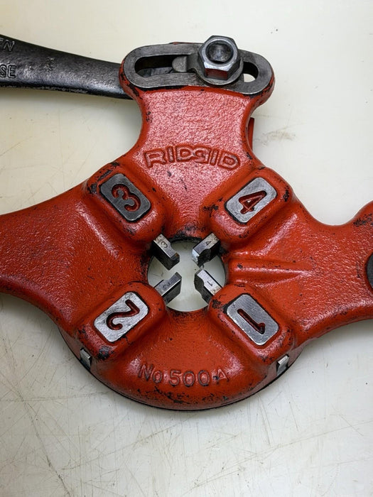 Ridgid 500A 1/4" NPT Pipe Threading Threader Die Head Used With Teeth NPT