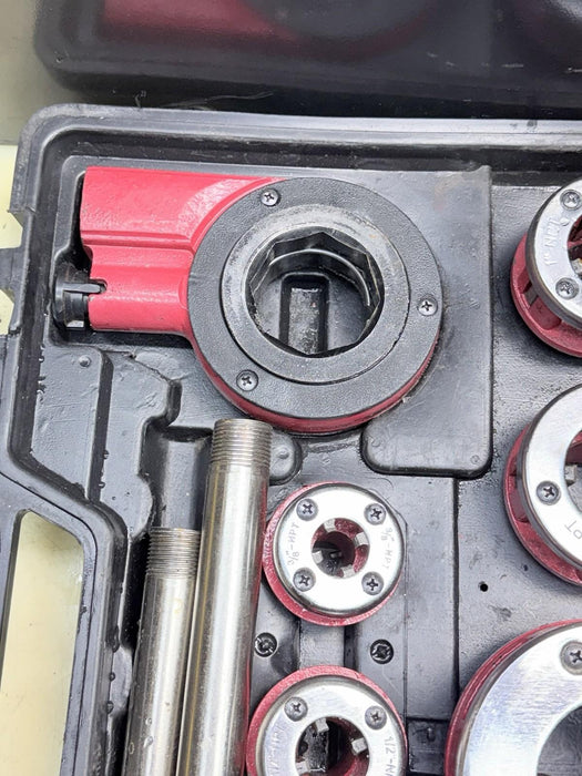 IDEAL INDUSTRIES 31-801D PIPE THREADER 120V  + 3/8” - 2” Die Set & Ratchet