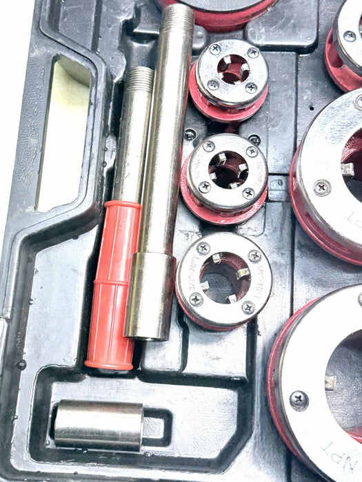 IDEAL INDUSTRIES 31-801D PIPE THREADER 120V  + 3/8” - 2” Die Set & Ratchet