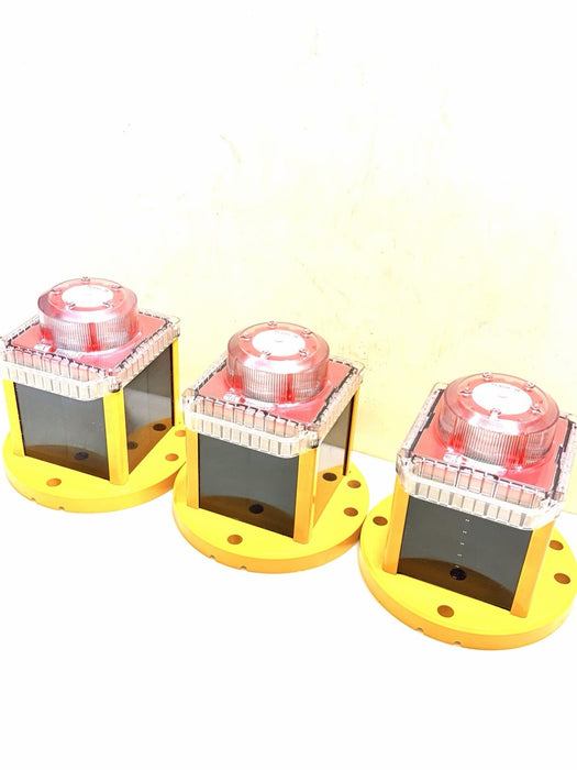 Lot 3 Flash Technology OL800 Red 60X Solar Obstruction Light FAA Compliant