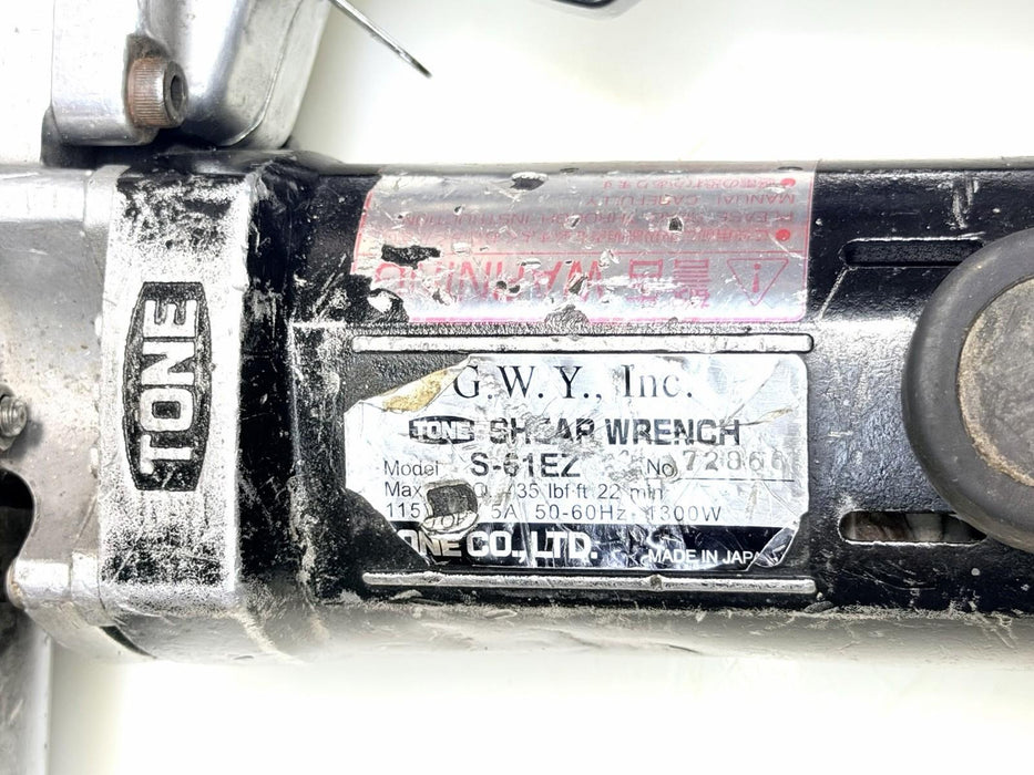 TONE S-61EZ Socket Shear Wrench Electric, Great Shape , No Socket #2