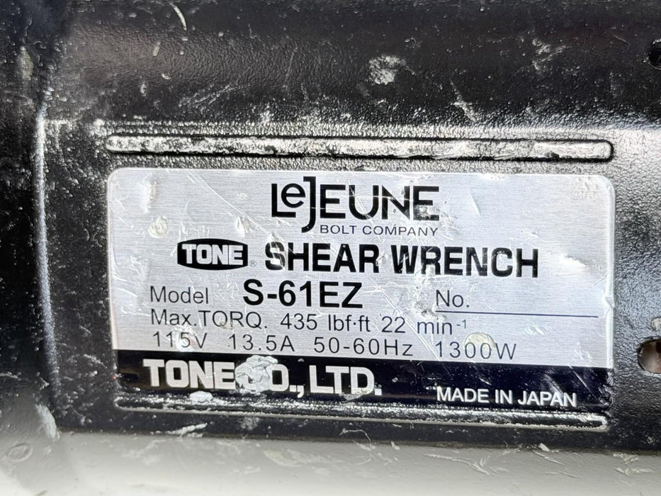 TONE S-61EZ Socket Shear Wrench Electric, Great Shape , No Socket #3
