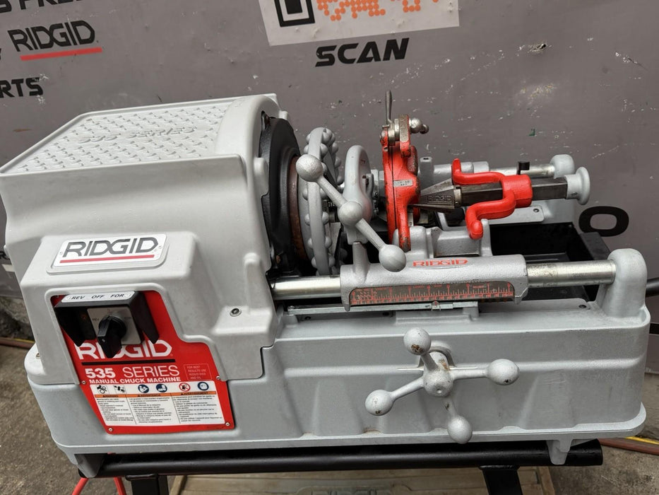 Ridgid 535 V3 Pipe Threader 1/2"-2" Threading Machine 811A Dies Cart