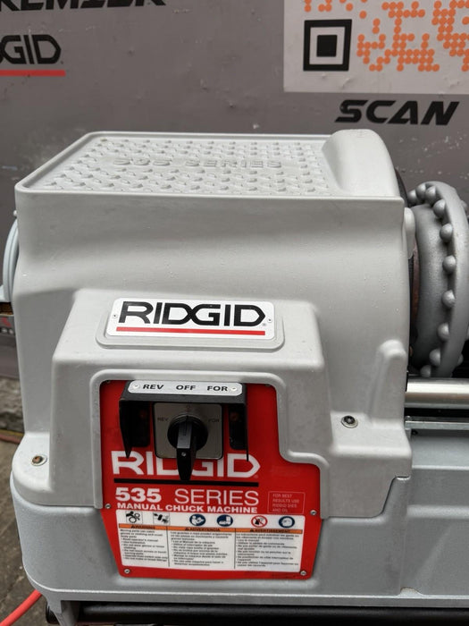 Ridgid 535 V3 Pipe Threader 1/2"-2" Threading Machine 811A Dies Cart