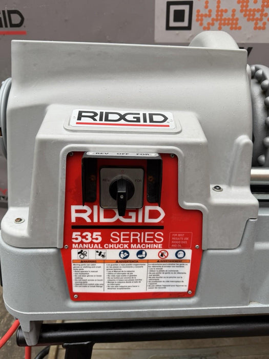 Ridgid 535 V3 Pipe Threader 1/2"-2" Threading Machine 811A Dies Cart