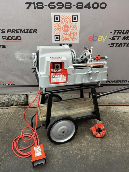 Ridgid 535 V3 Pipe Threader 1/2"-2" Threading Machine 811A Dies Cart