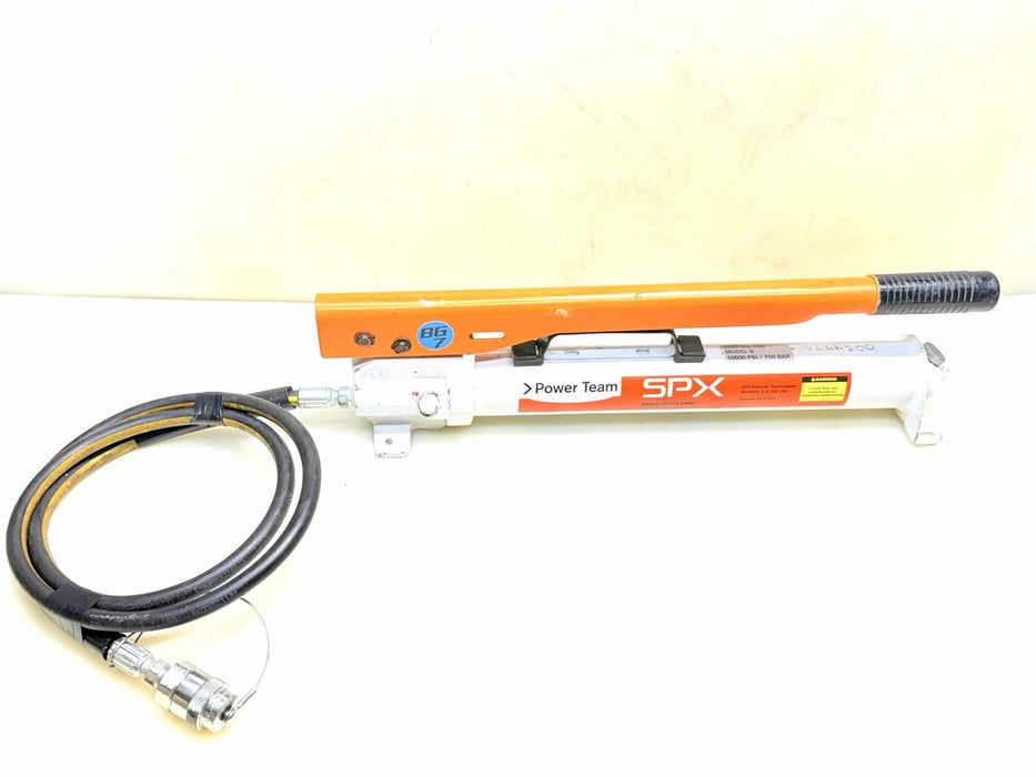 SPX Power Team Hydraulic Pump. Model P-55. 10,000PSI.  Works Fine.  BG7
