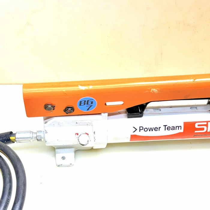 SPX Power Team Hydraulic Pump. Model P-55. 10,000PSI.  Works Fine.  BG7